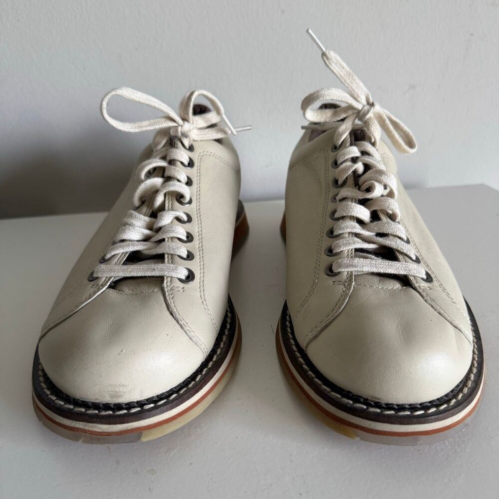 Hyde Women’s Leather Bowling Shoes Size10 Crème - Picture 2 of 8